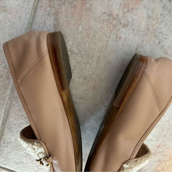 Coach Helena Chain Shearling Loafers fur shoes logo y2k handbag design flats - Picture 6 of 10